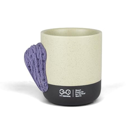 YY Vertical Evo indoor-model mug showing realistic pinch grip for training