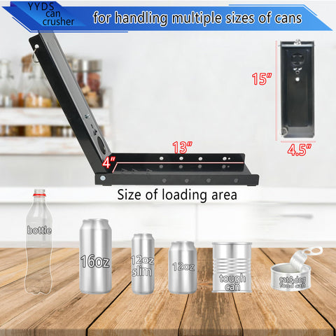 YYDS Plastic Bottle Crusher feature image highlights bottle flattening capability.