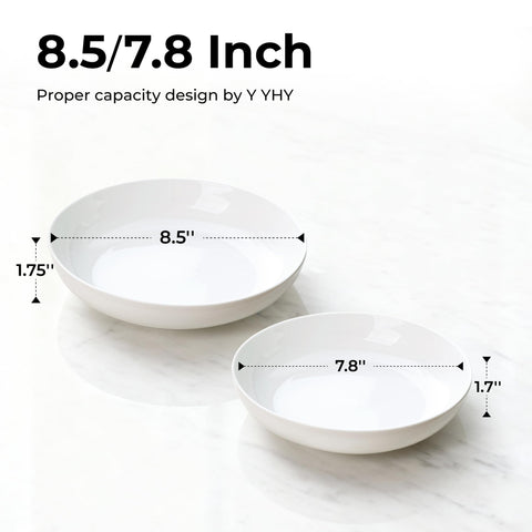 Y YHY stackable six-piece set on shelf demonstrates space-saving design