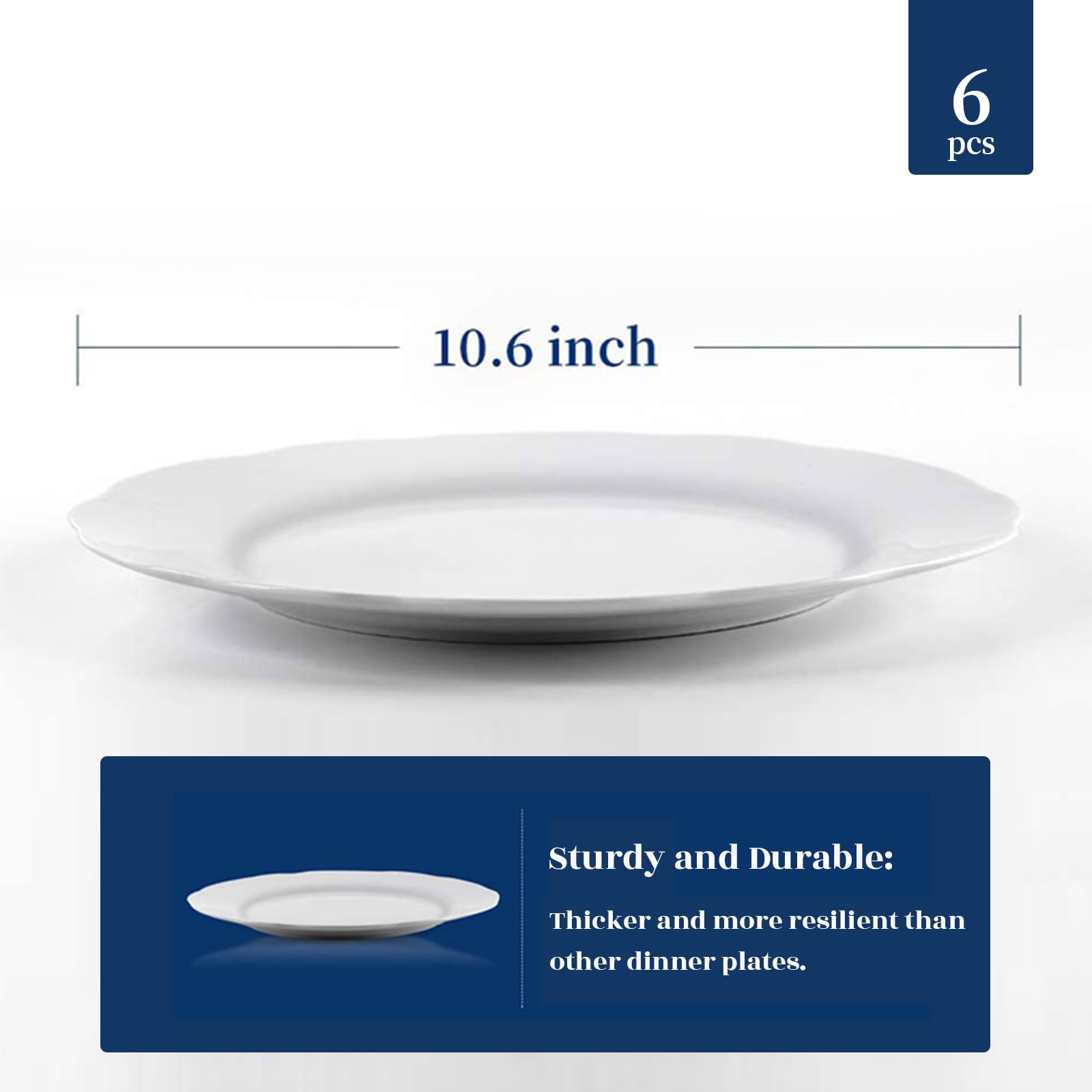 YYHY stackable dinner plates simplify storage in compact kitchens.