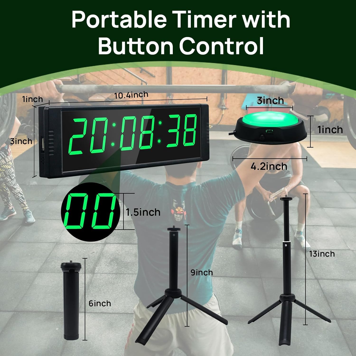 YZ Gym Timer Clock remote control for convenient operation.
