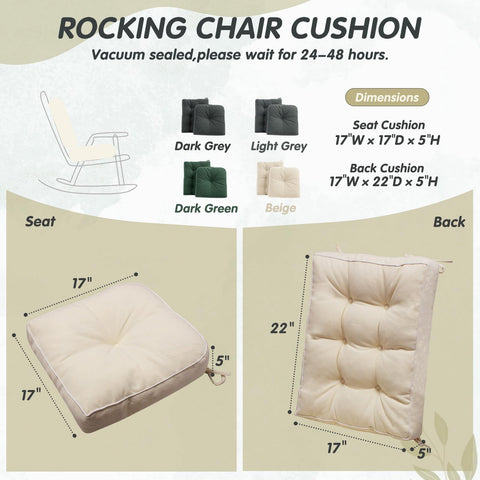YZ HOME backrest cushion 22x17x5 supports posture during relaxed moments