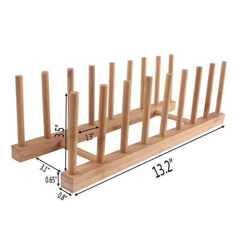Z ZICOME bamboo dish rack assembly shows simple four-piece setup for quick assembly.