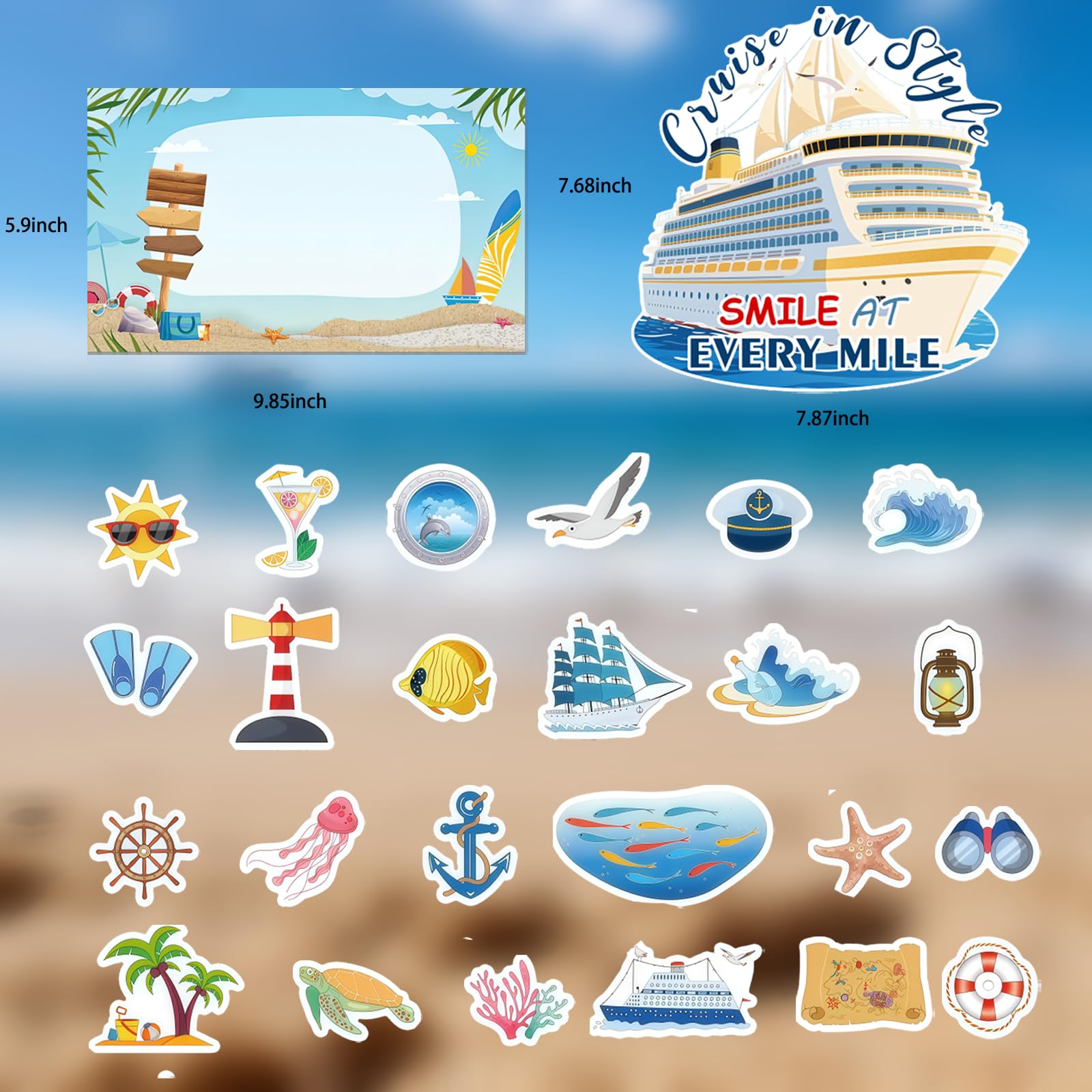 Zaardend cruise magnets as conversation starters and memories before sailing