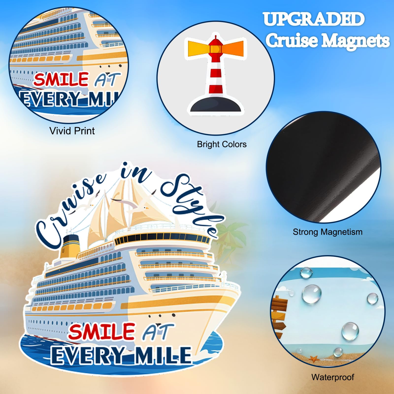 Zaardend magnetic cruise décor easy to apply and remove without damage