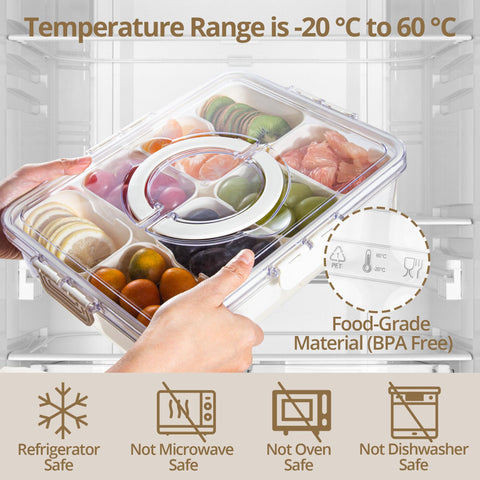 Zaboro Snackle Box lid showing airtight seal and clear visibility
