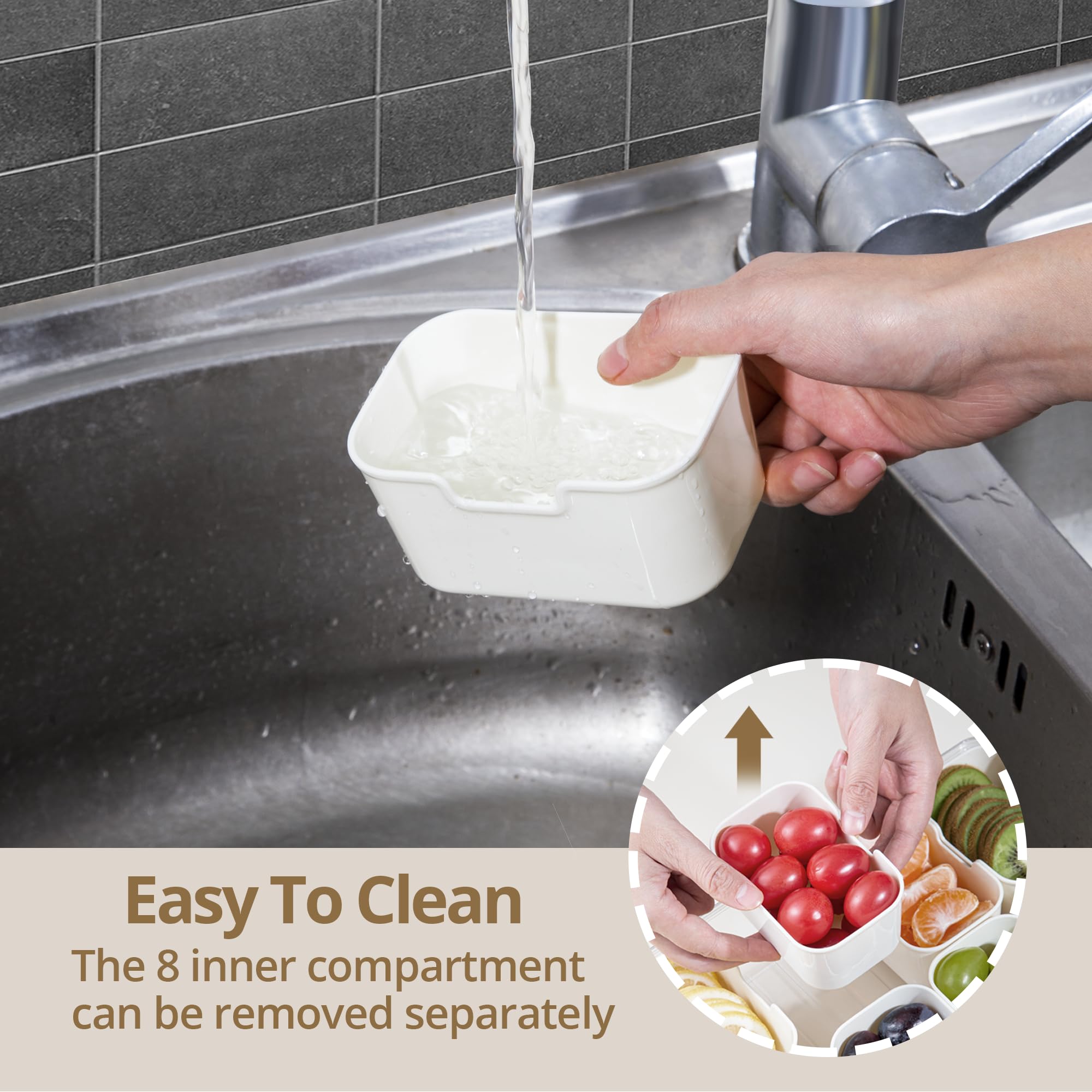Zaboro Snackle Box clear lid for quick content spotting