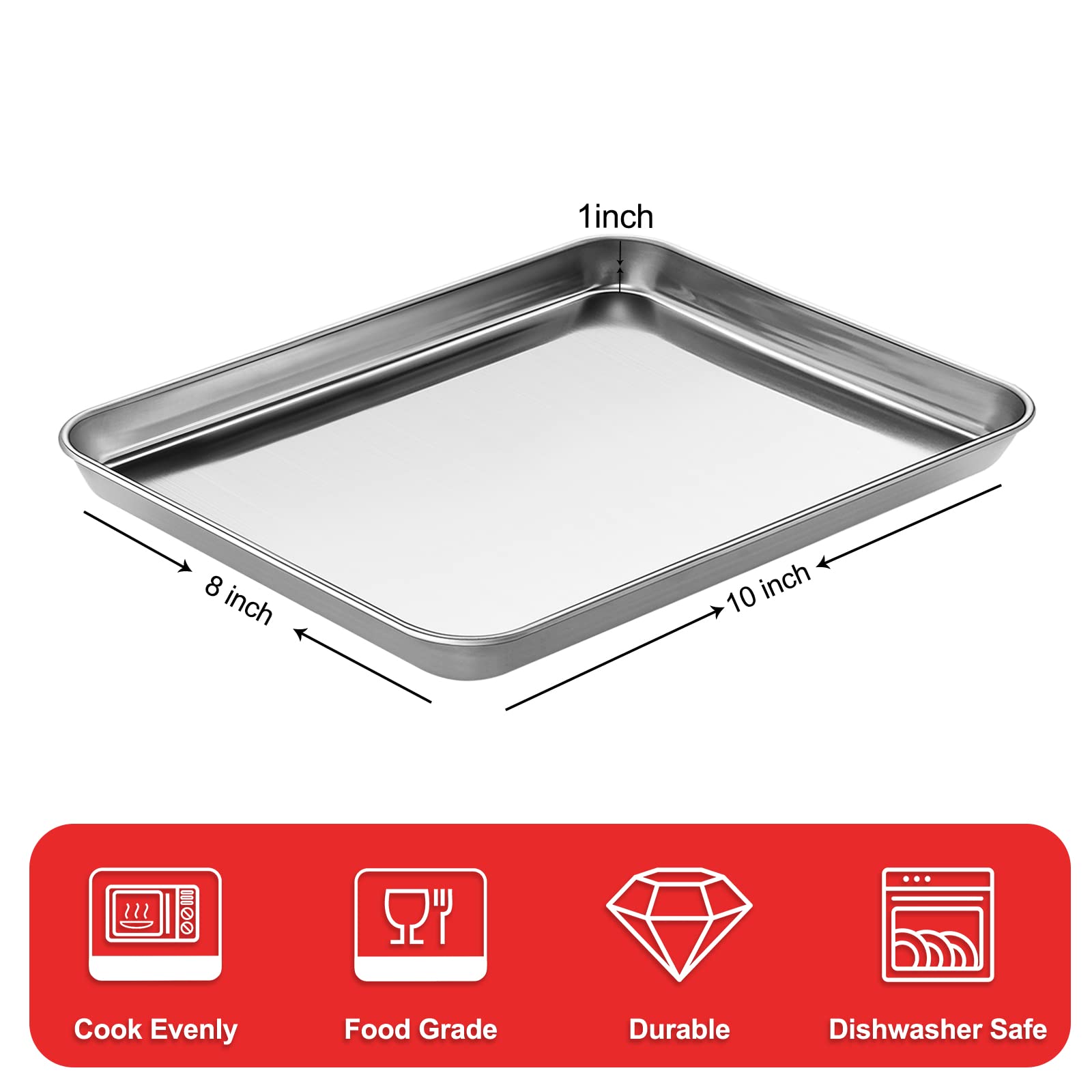 Zacfton cookie sheet with mirror finish aids easy release