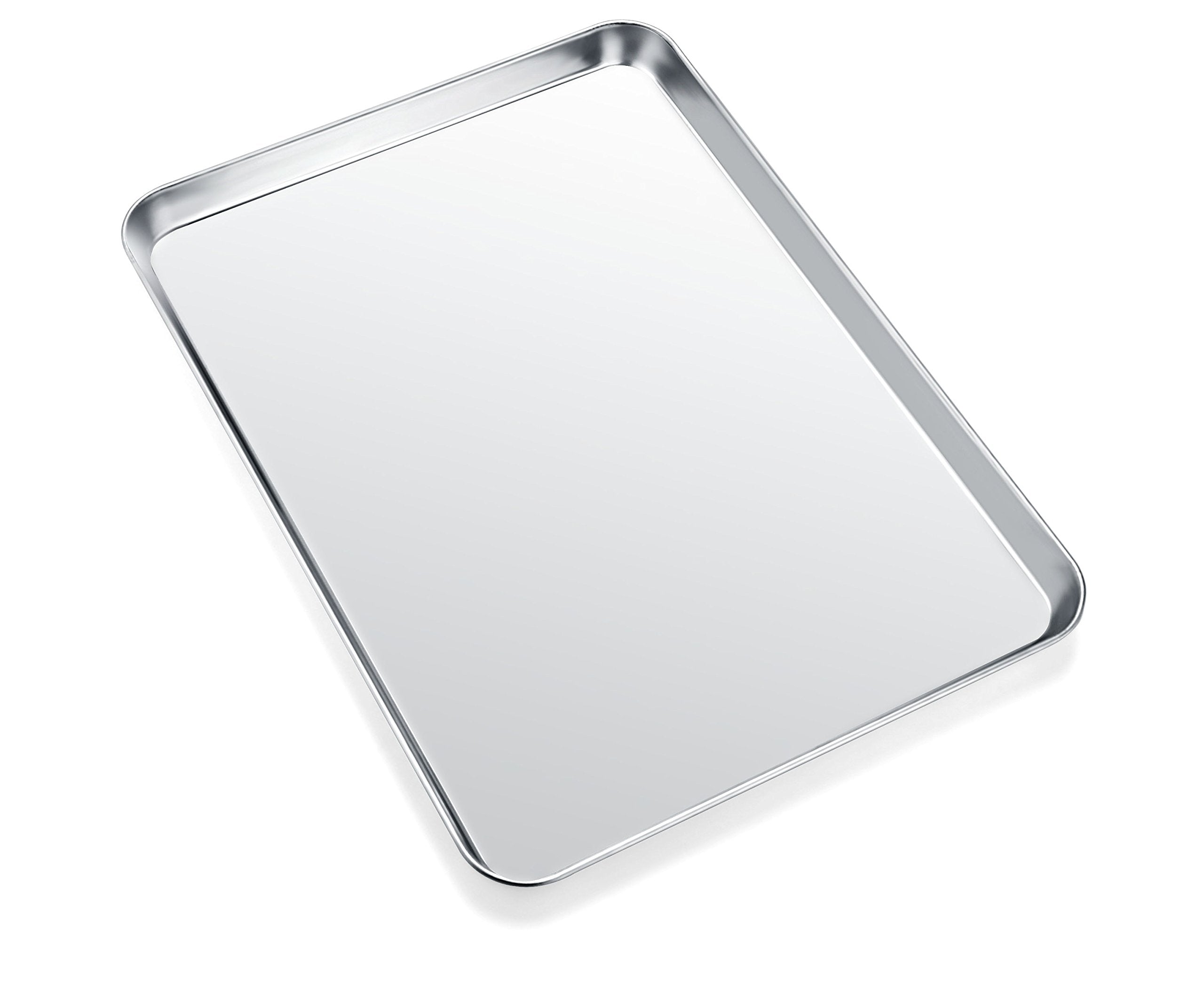 Zacfton cookie sheet with mirror finish for easy nonstick release