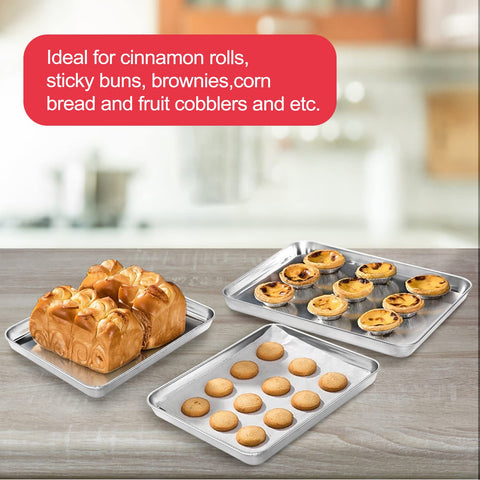 Zacfton cookie sheet ideal for cinnamon rolls, brownies, and cookies