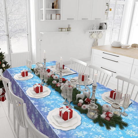 Zachely cleanup-ready tablecloth ready for quick disposal after use