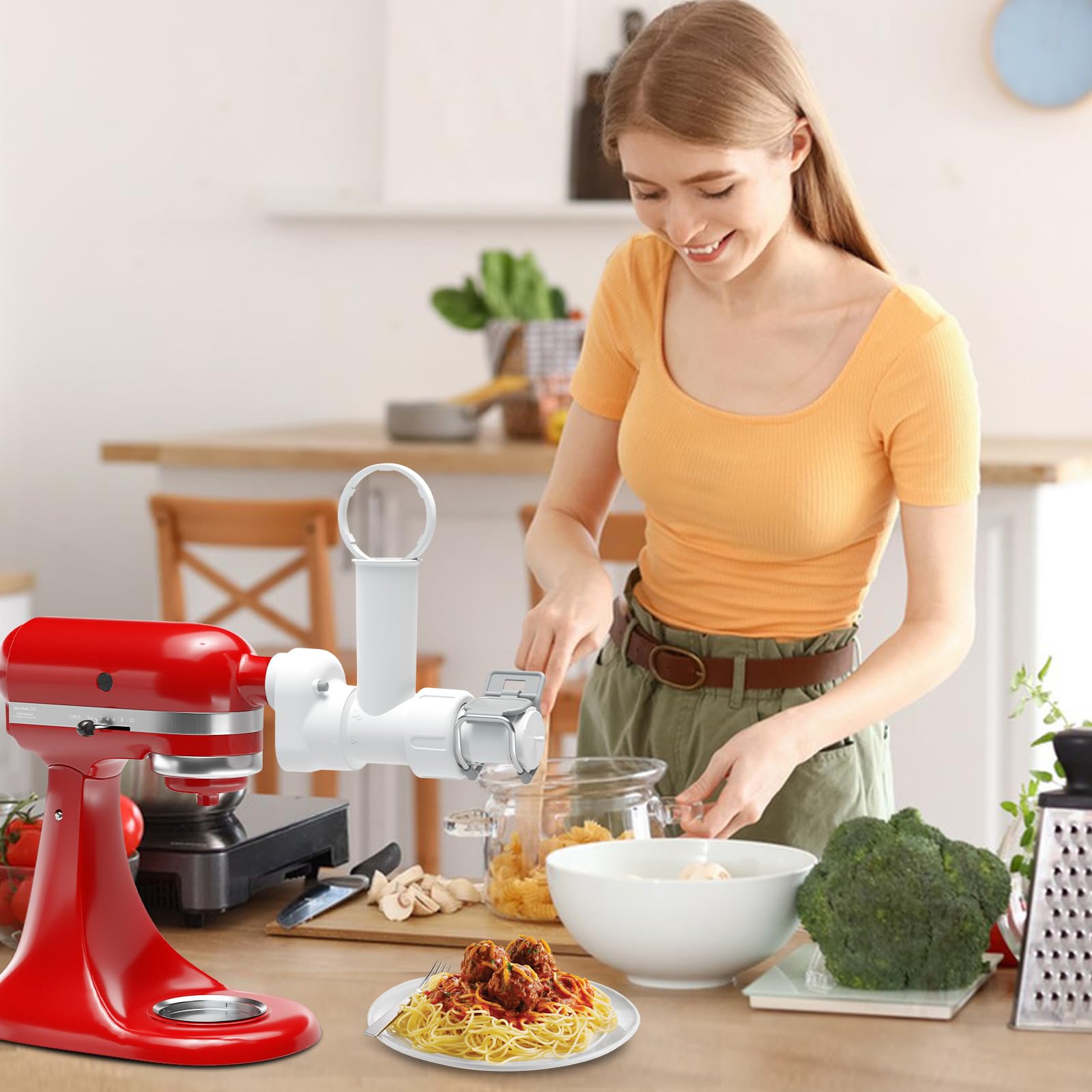 ZACME pasta maker attachment durable materials for KitchenAid attachment longevity