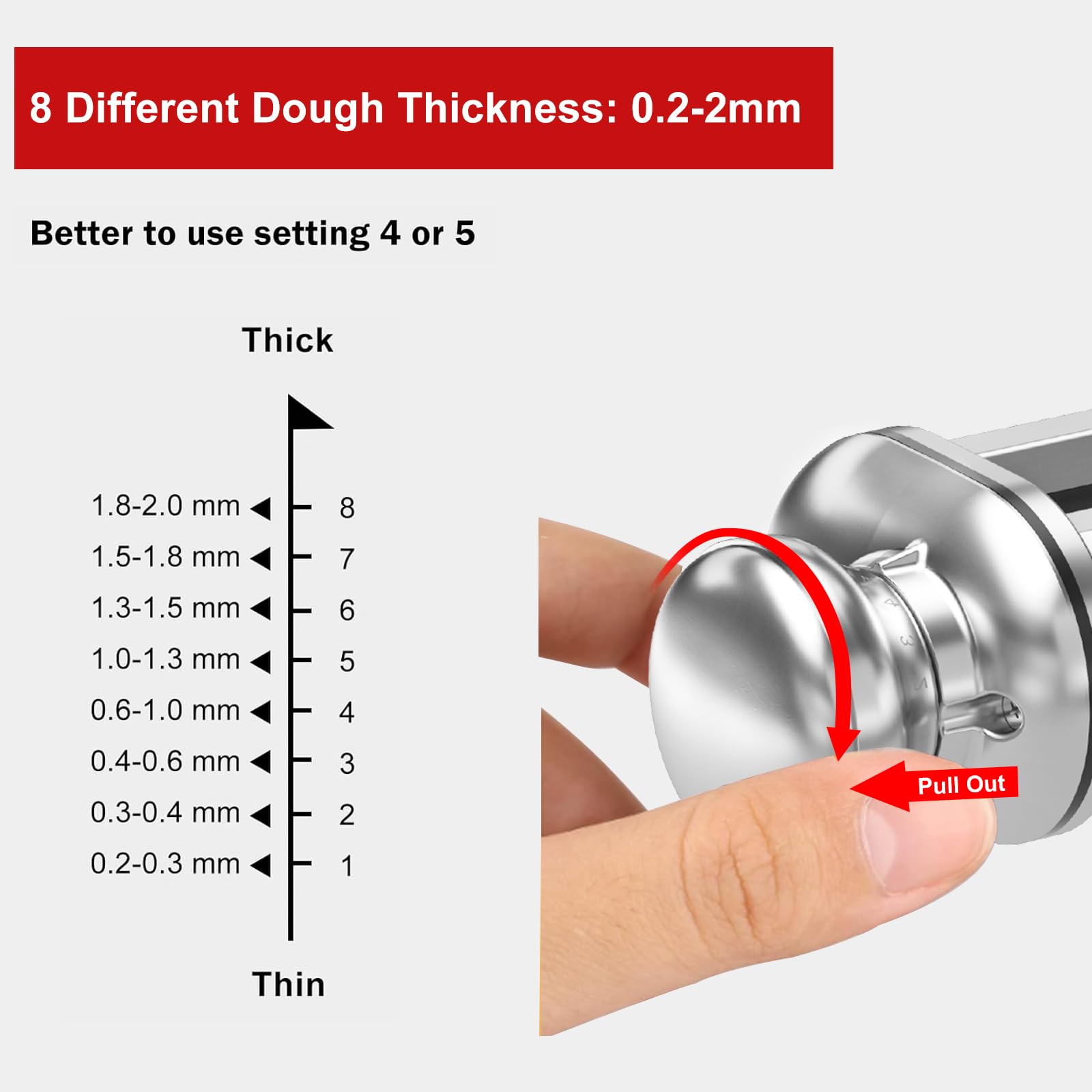 ZACME SUS304 stainless steel surface keeps the roller durable and food-safe