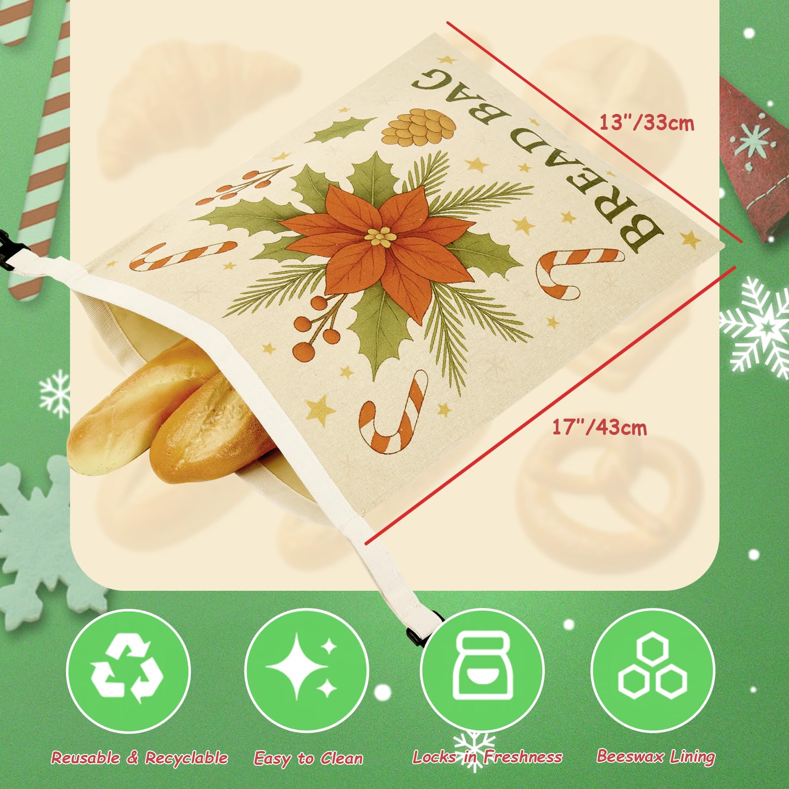 Zadoreck wraps help store cheese, fruit, and snacks naturally.