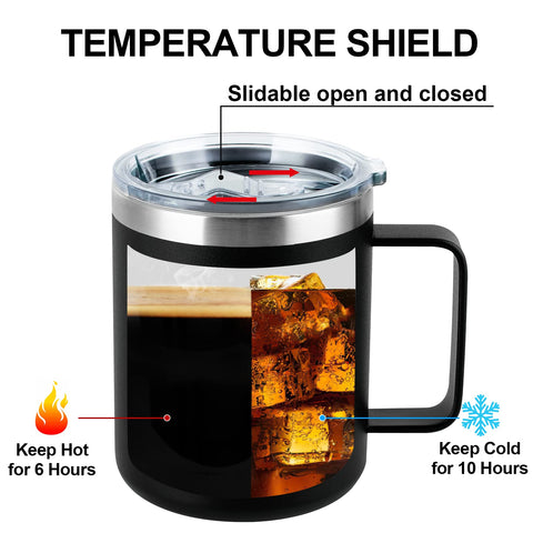 ZAHUOMUG veterans day mug, 12oz stainless steel ideal for on-the-go use.