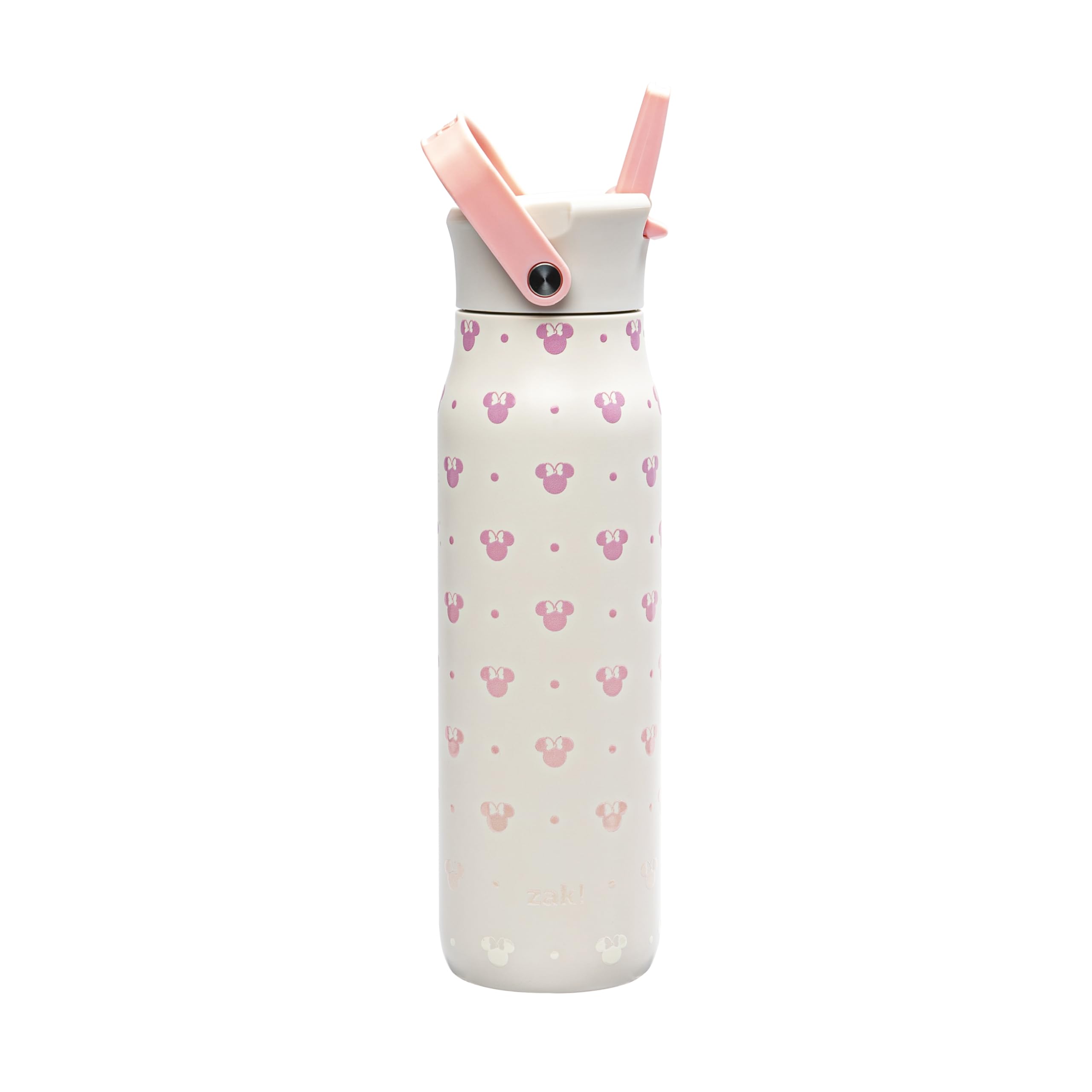 Zak Designs Minnie Mouse Harmony bottle 32oz with vacuum insulation keeps drinks cold.