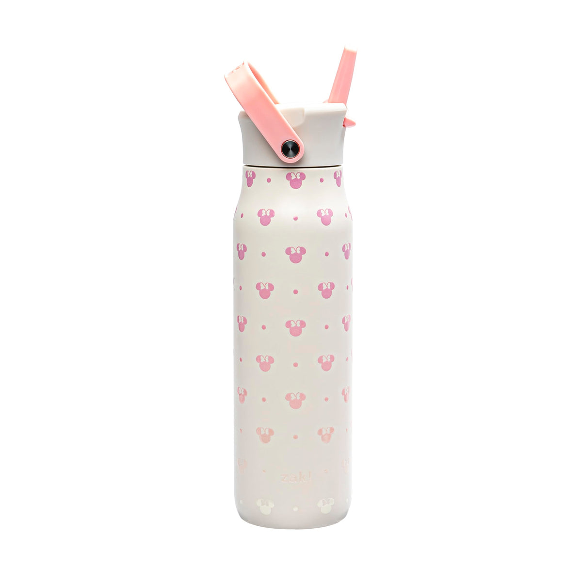Zak Designs Minnie Mouse Harmony bottle 32oz with vacuum insulation keeps drinks cold.