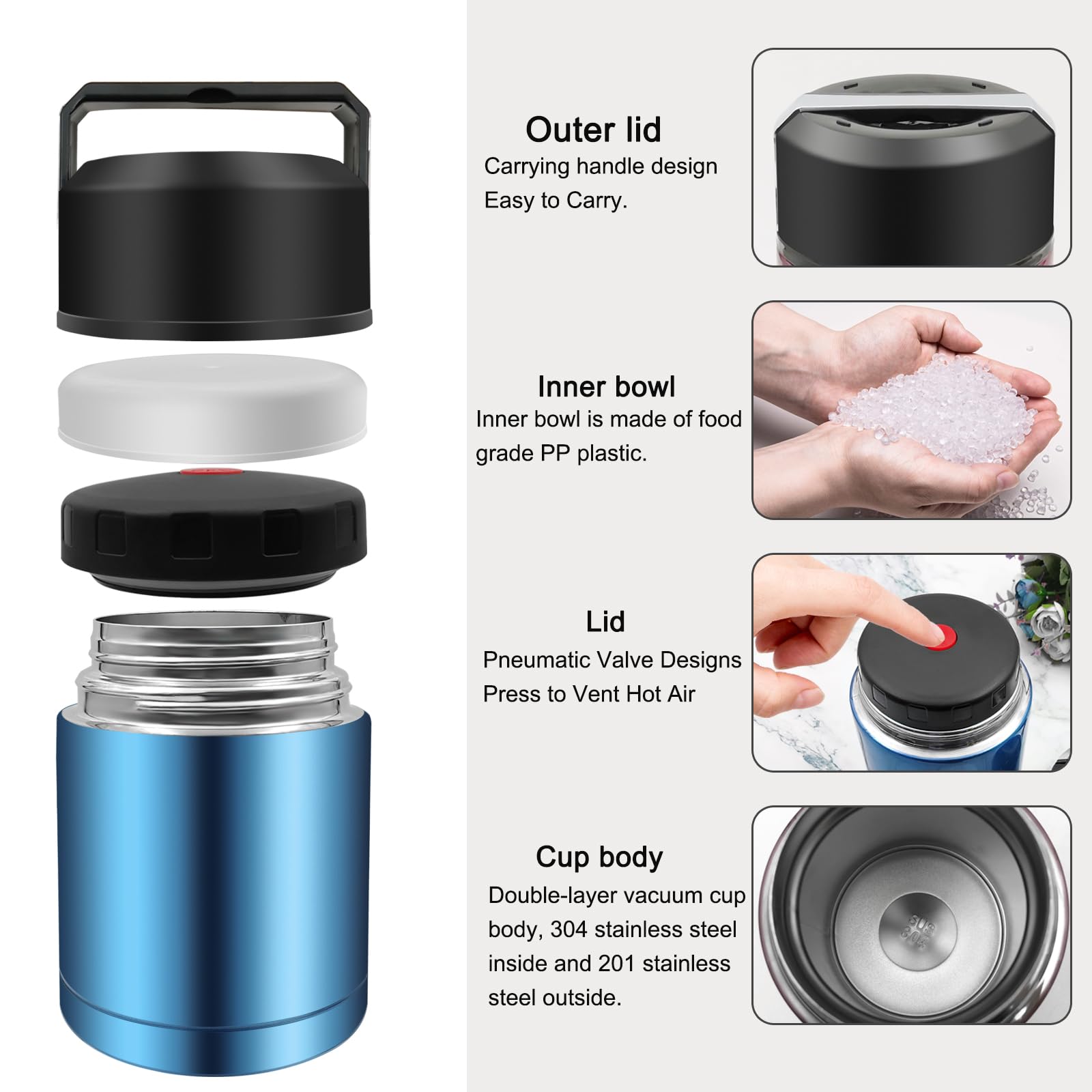 Zalaxt dishwasher-safe parts on the top rack for easy cleanup.