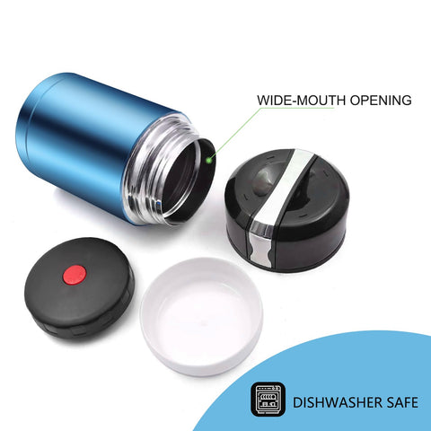 Zalaxt interior 304 stainless steel for safe contact with meals and durability.