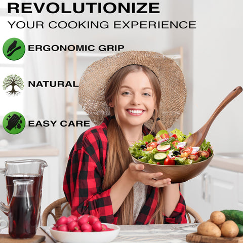 Z&YOU salad spoon for easy mixing and plating