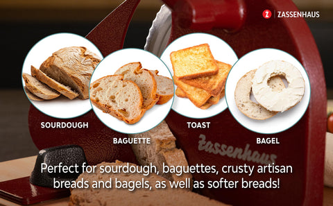 Zassenhaus bread slicer adjustable thickness up to 0.7 inches