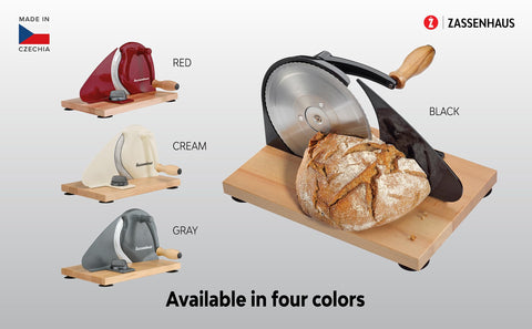 Zassenhaus bread slicer anti-slip cups keep it steady