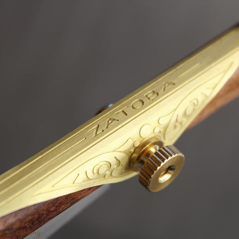 Zatoba bread lame knurled brass nuts emphasize durable hardware