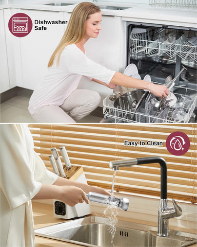 Zattic cherry pitter includes splatter shield to protect counters during pitting