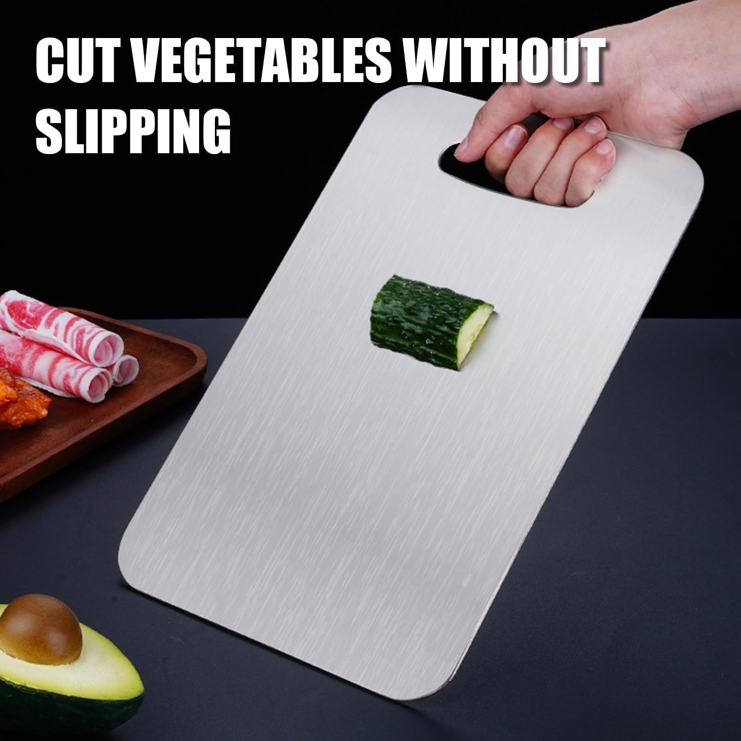 Zaucet titanium cutting board 12x9 inch, compact option