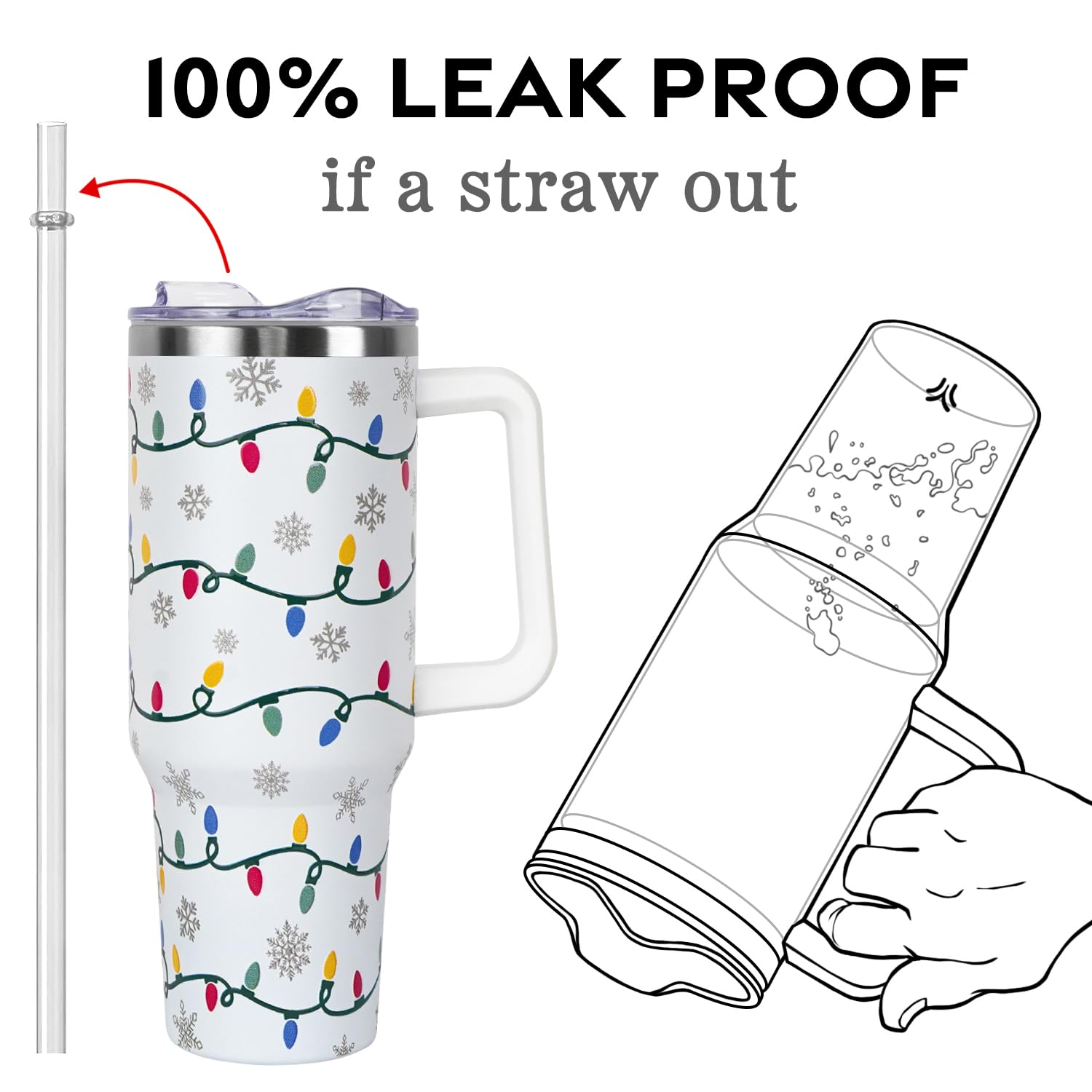 Zbnisiw leak-proof flip-top straw keeps beverages secure during activities