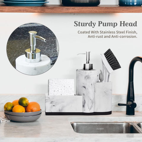 ZCCZ detachable drainage tray prevents water pooling on countertops.