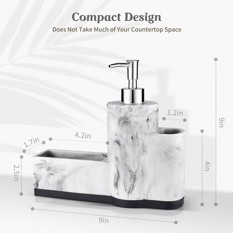 ZCCZ sponge and brush holder compartment keeps cleaning tools organized at the sink.