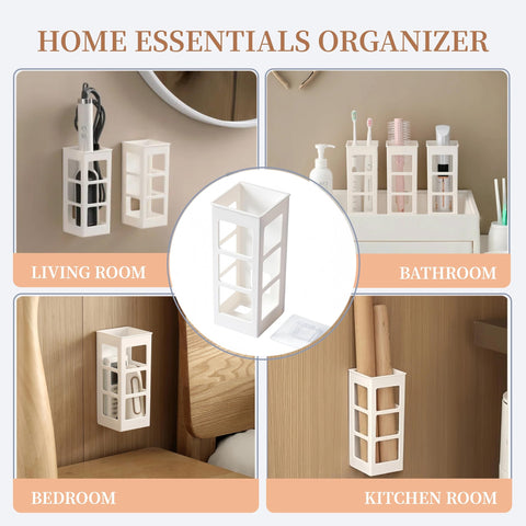 Zdesign curling iron and dryer holder keeps styling tools organized.