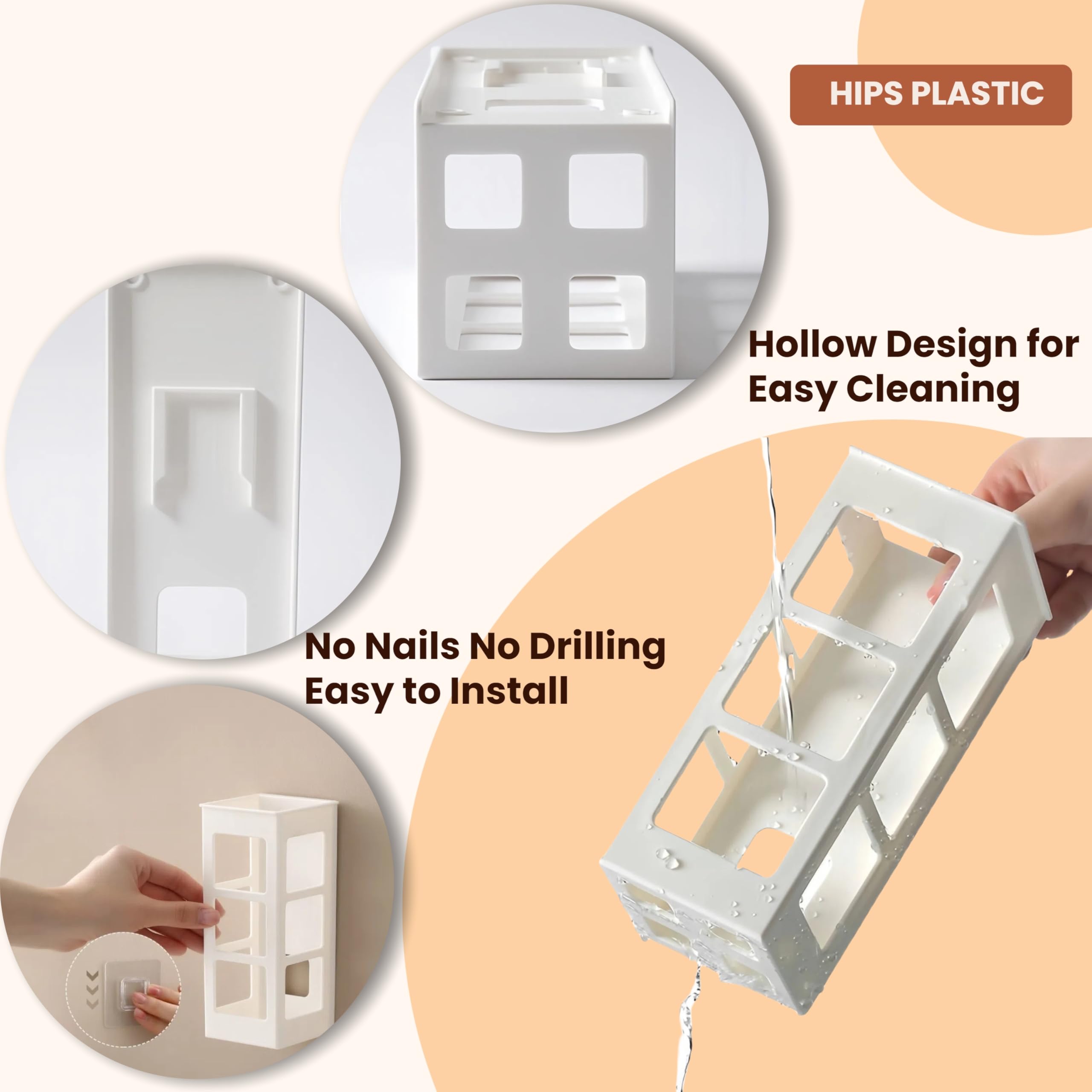 Zdesign flat iron organizer shelf creates a neat styling corner.