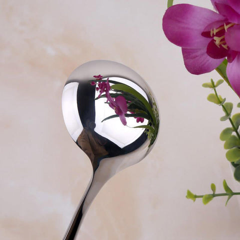 ZDFQly soup broth ladle in 7.9 inches ideal for scooping hot soups and sauces.