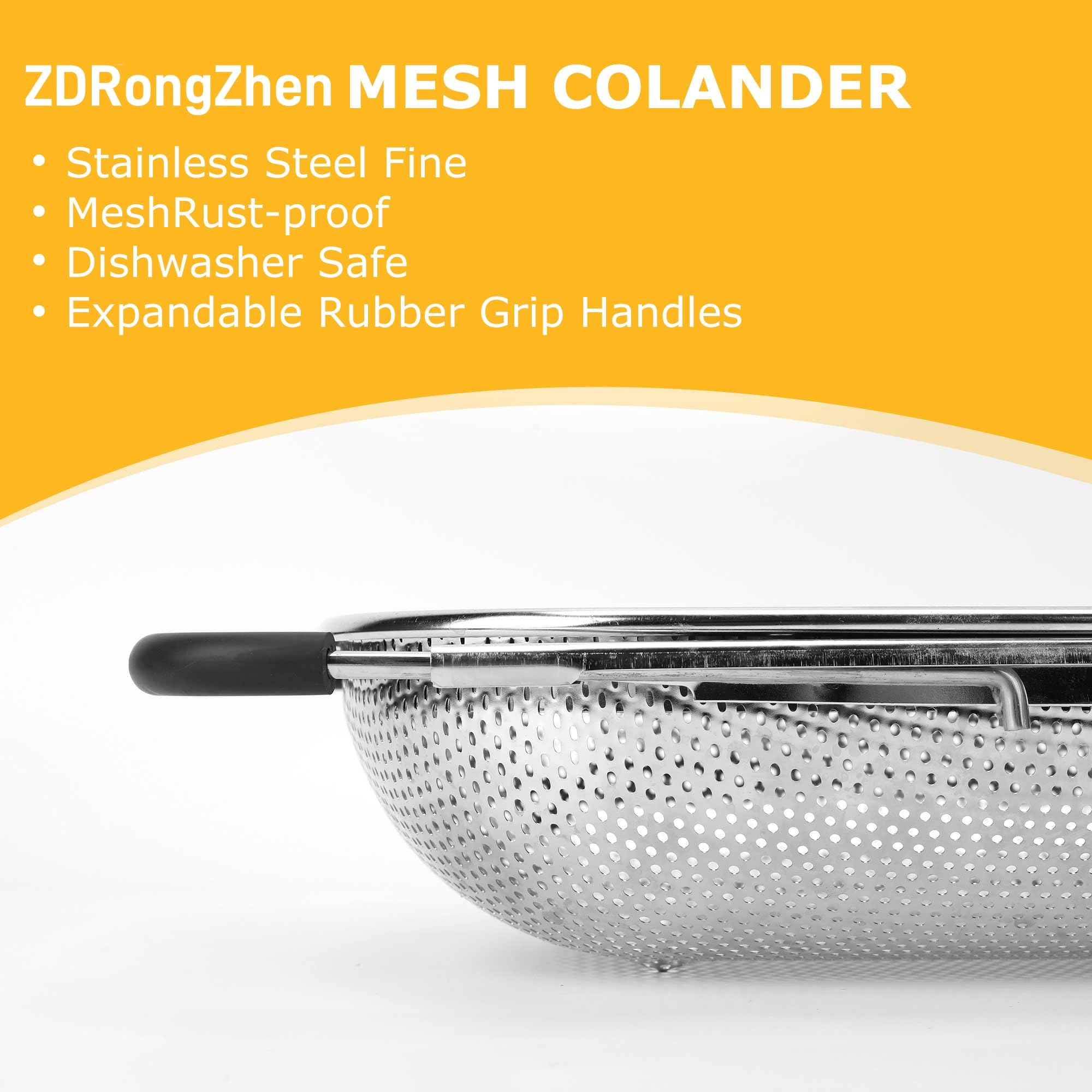 ZDRongZhen dishwasher-safe colander basket for easy cleaning