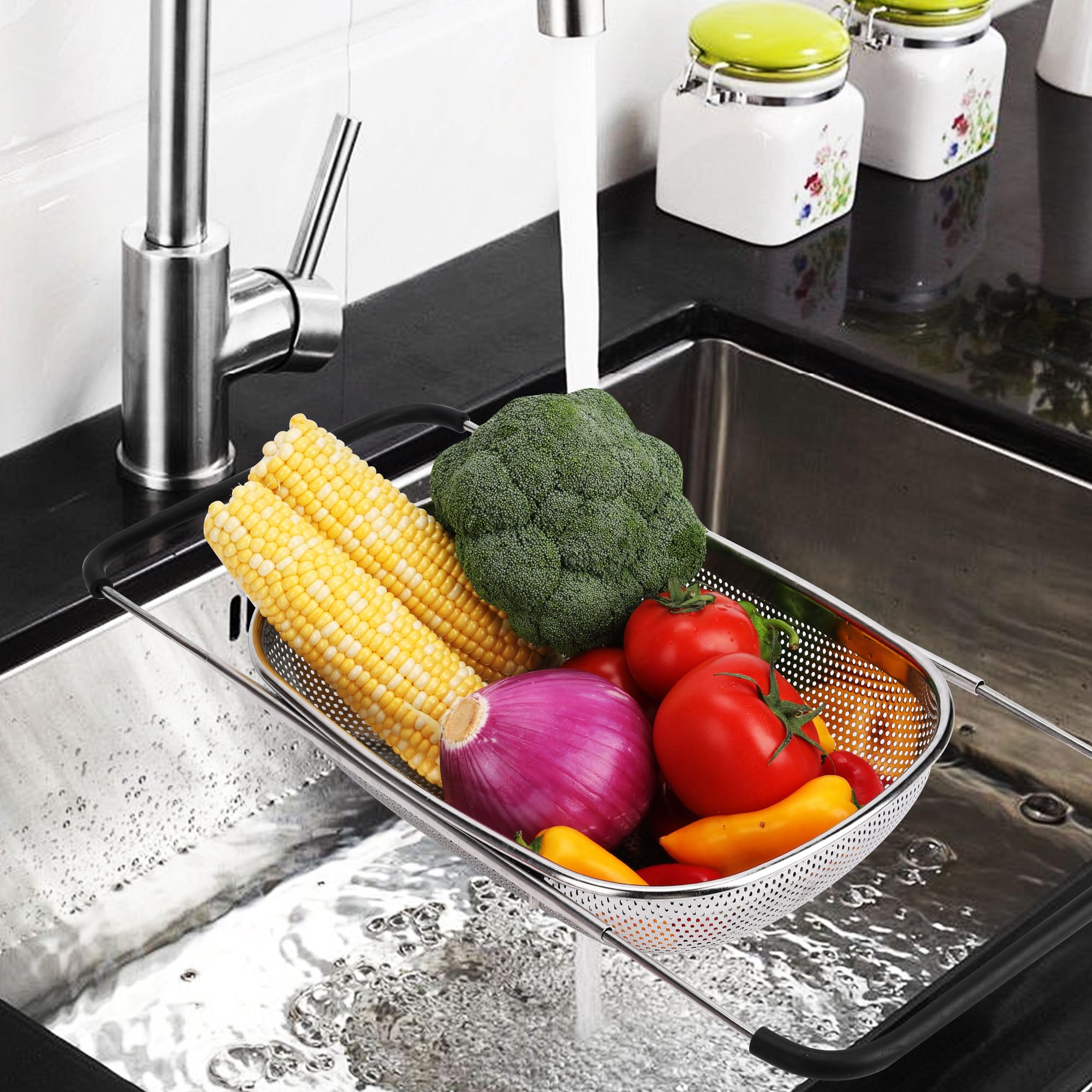 ZDRongZhen large-capacity colander ideal for draining pasta and bulk produce