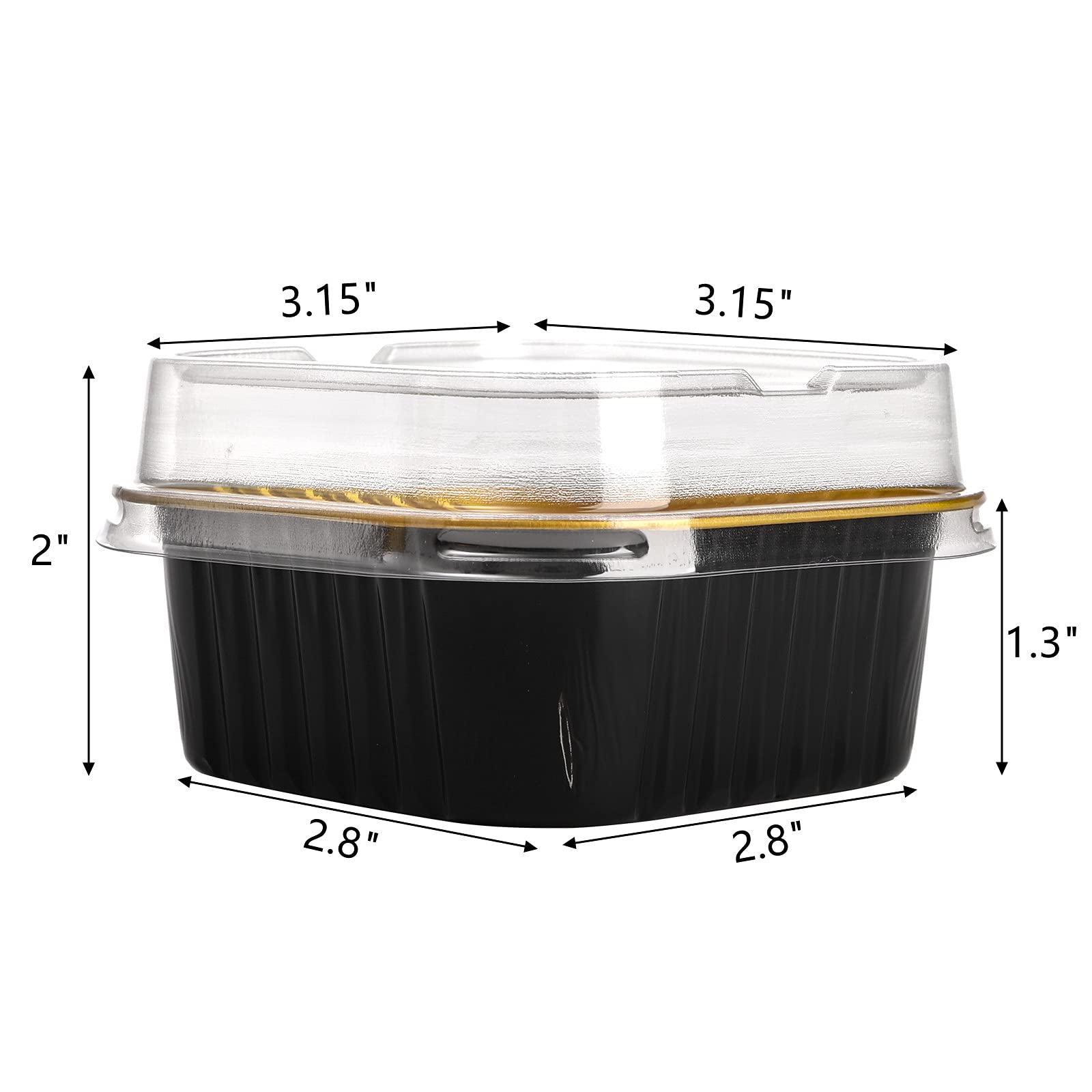 ZEAYEA bake cups with lids showcase treats while protecting freshness.