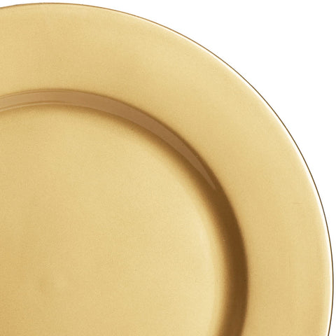 ZEAYEA plastic charger plates 13 inch sturdy lightweight for events.
