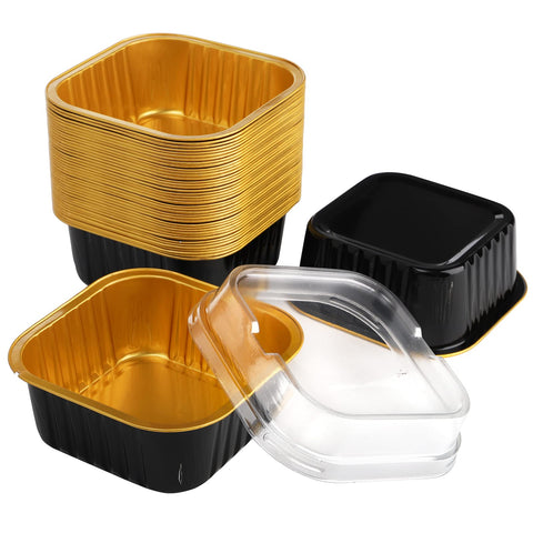 ZEAYEA cups with gold inside and black outside add premium appeal.
