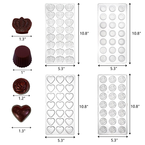 ZEAYEA heart mold for chocolates, ideal for gifts and romantic desserts.
