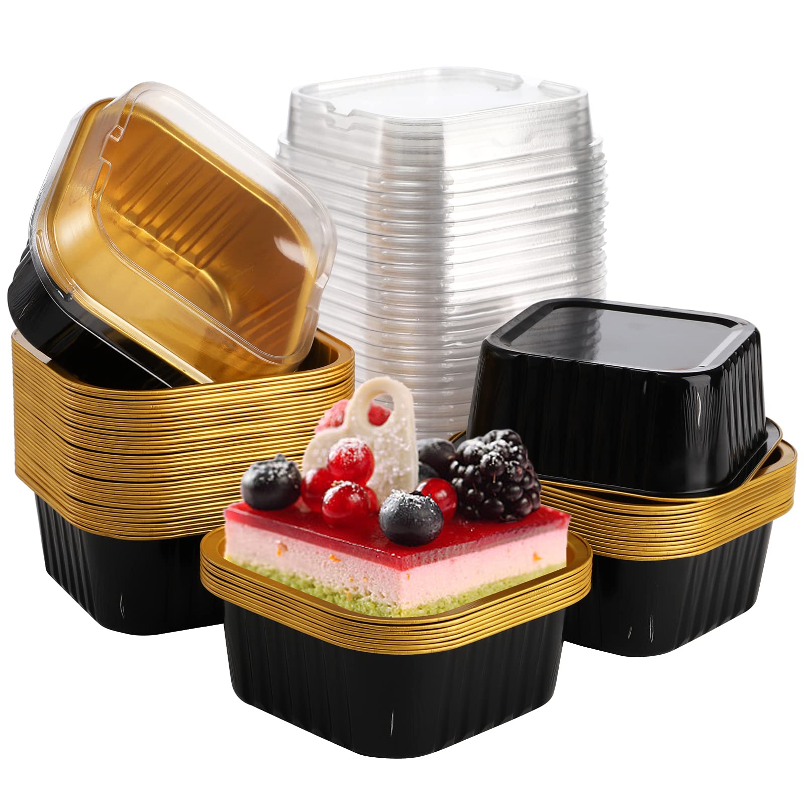 ZEAYEA multipurpose cups suit cupcakes, puddings, pies at gatherings.
