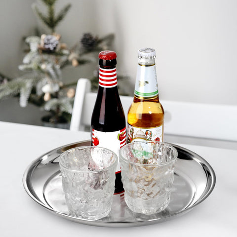 ZEAYEA centerpiece tray adds elegance to dining room tables.