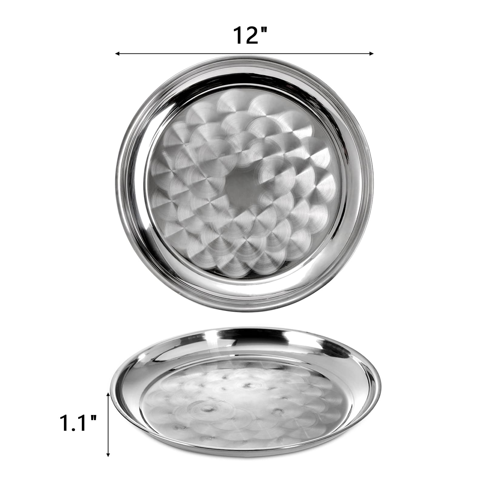 ZEAYEA stainless steel tray close-up highlights polished, easy-clean surface.