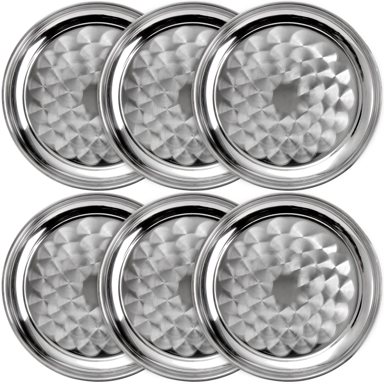 ZEAYEA six-pack trays with swirl pattern for stylish 12-inch bar service.