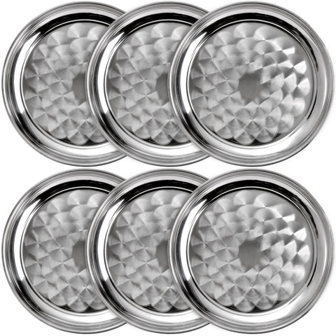 ZEAYEA six-pack trays with swirl pattern for stylish 12-inch bar service.