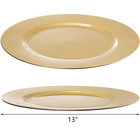 ZEAYEA wedding table decor gold chargers enhancing formal dining ambiance.