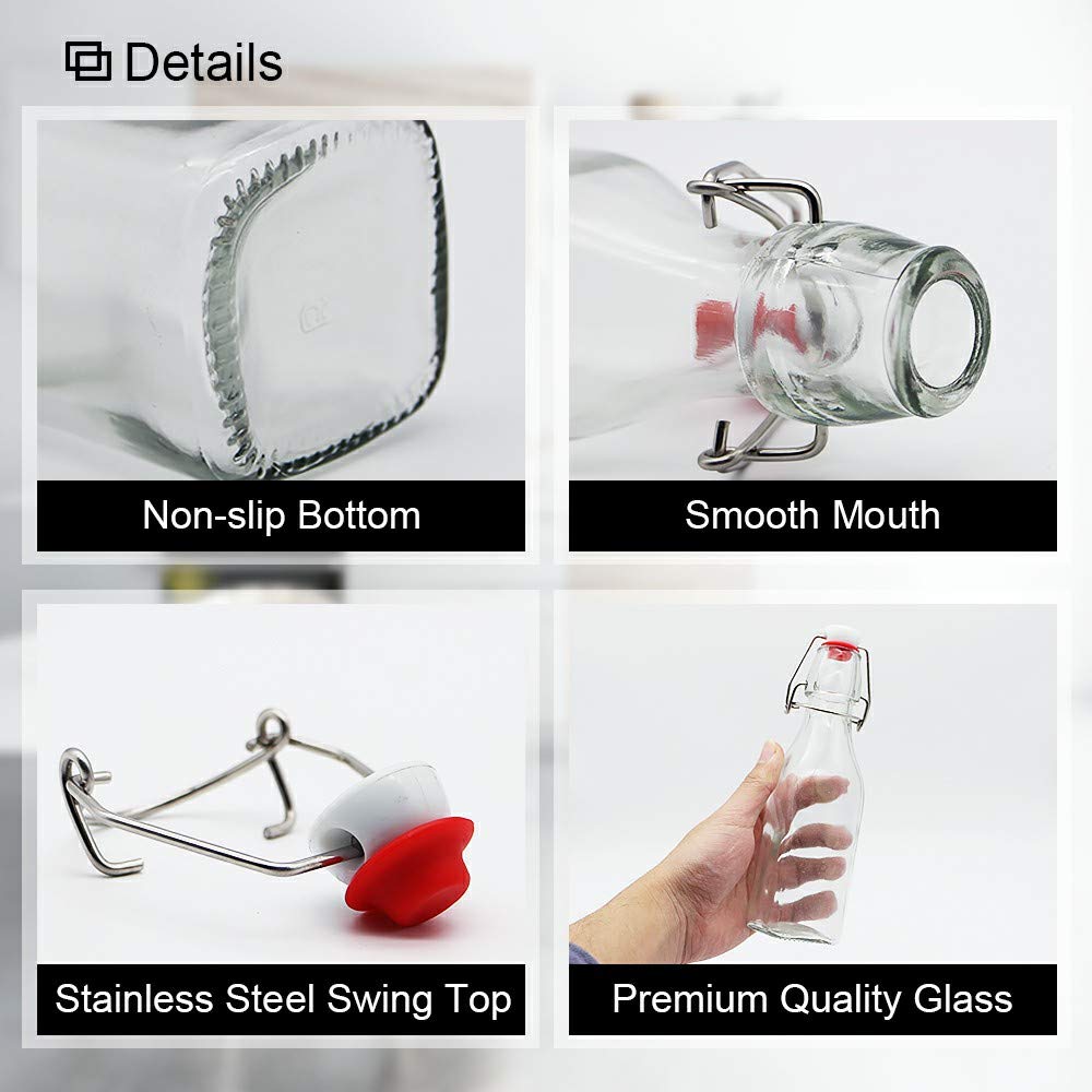 ZEBEIYU 8 oz glass bottle ideal for oils, vinegars, and beverages
