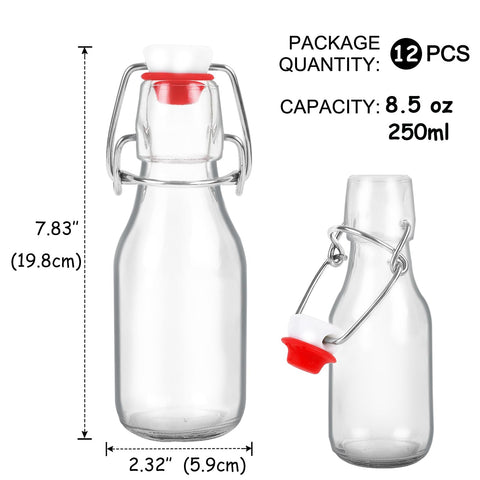 ZEBEIYU swing top cap with stainless gasket ensures durable seal.