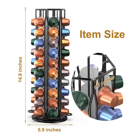 ZECENN pod holder on countertop demonstrating space-saving fit